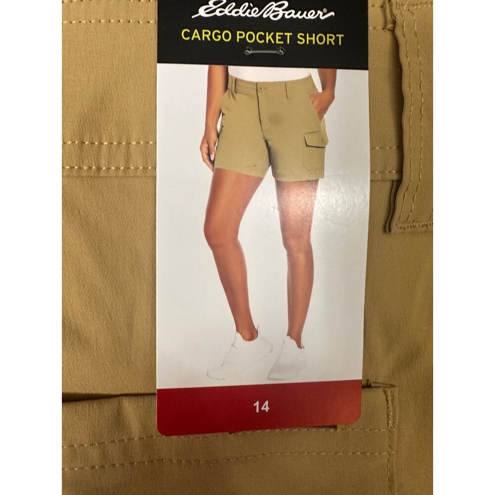 Eddie Bauer shorts women 2 Way Stretch 5”Inseam Hiking Outdoor Wear size 14 - Picture 5 of 13